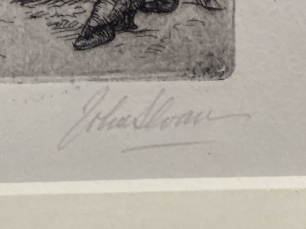 John Sloan (1871-1951, American), etching on wove paper, Bandits Cave 1920 (Morse 195), signed in pencil, 17 x 12cm